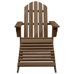 Garden Chair Brown Hardwood Large Durable Garden Chair