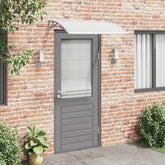 Door Canopy Grey and Transparent Polycarbonate, ABS, Aluminum