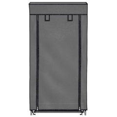Shoe Cabinet Gray Iron, Polypropylene Medium Lightweight