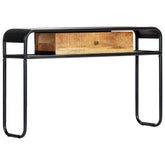 Console Table Brown Solid Mango Wood 46.5 in console table