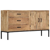 Sideboard Natural Wood Solid Mango Wood Medium Sideboard