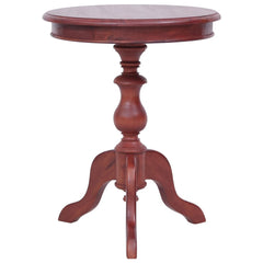 Side Table Brown Solid Mahogany Wood Medium Durable Side Table