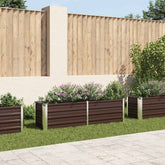 Raised Bed Brown Galvanized steel 63x15.7x17.7 in