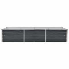 Raised Bed Anthracite Galvanized Steel 94.5 x 31.5 x 17.7 in
