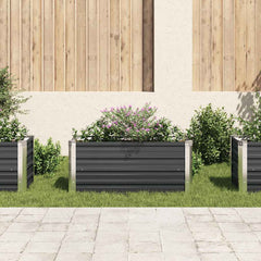 Raised Bed Anthracite Galvanized steel 39.4 x 15.7 x 17.7 in
