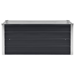 Raised Bed Anthracite Galvanized steel 39.4 x 15.7 x 17.7 in