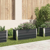 Raised Bed Anthracite Galvanized steel 39.4 x 15.7 x 17.7 in