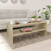 Coffee Table Sonoma oak Engineered wood 39.4 x 15.7 x 15.7 in