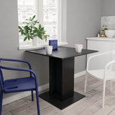 Dining Table Black Engineered wood 31.5 x 31.5 in Durable