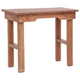 Side Table Brown Solid mahogany wood Medium Durable End Table
