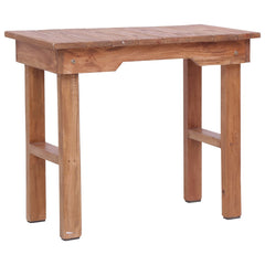 Side Table Brown Solid mahogany wood Medium Durable End Table