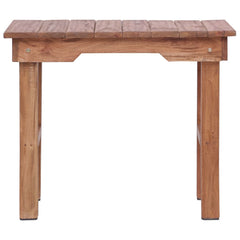 Side Table Brown Solid mahogany wood Medium Durable End Table