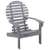 Garden Chair Gray Solid acacia wood Light, easy to move