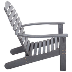 Garden Chair Gray Solid acacia wood Light, easy to move