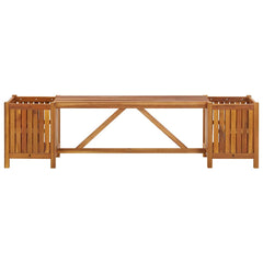 Garden Bench Light Brown Solid Acacia Wood