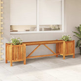 Garden Bench Light Brown Solid Acacia Wood