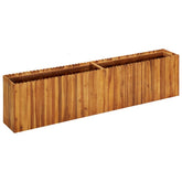 Raised Bed Natural wood color Solid acacia wood Large Planters