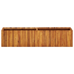 Raised Bed Natural wood color Solid acacia wood Large Planters