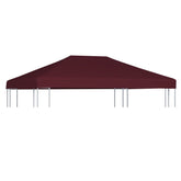 Bostome gazebo top cover in Bordeaux, made of waterproof polyester with reinforced corners.