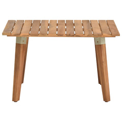 Coffee Table Natural Brown Solid Acacia wood 23.6x23.6 in Durable