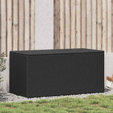 Patio Storage Box Poly Rattan 39.3x19.6x19.6 Black