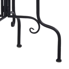 Side Table Terracotta and Black Iron and Ceramic Small Durable