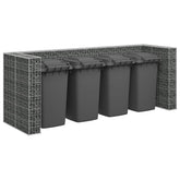Gabion Wall for Garbage Bins Galvanized Steel 126x39.4x47.2