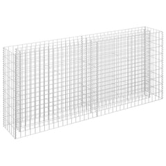 Gabion Raised Bed Silver Galvanized steel Large