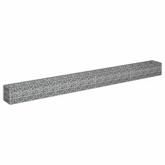 Gabion Raised Bed Silver Galvanized steel Large