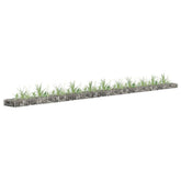 Gabion Raised Bed Silver Galvanized steel Large Sturdy