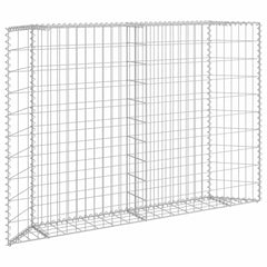 Gabion Raised Bed Silver Galvanized Steel 59.1 x 7.9 x 39.4 in