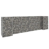 Gabion Planter Silver Steel wire 102.4 in x 15.7 in x 31.5 in