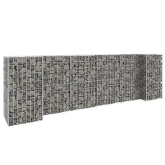 Gabion Planter Silver Steel wire 102.4 in x 15.7 in x 31.5 in