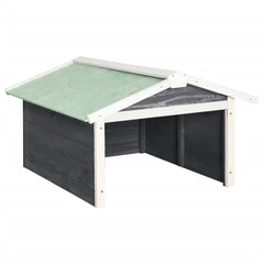 Lawn Mower Garage Gray and White Solid Firwood, Plywood Medium