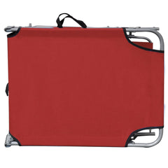 Sunlounger Red Powder-coated aluminum Standard