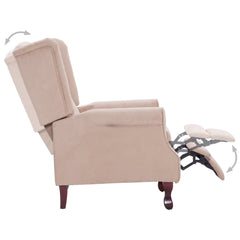 Armchairs Cream Polyester fabric, Wooden frame Standard Armchair