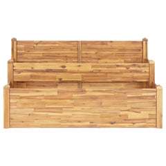 Bostome 2-Tier Acacia Wood Garden Planter with natural oil finish and spacious two-tier design.