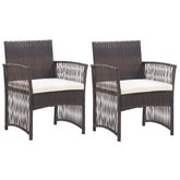 Garden Chair Brown, Cream