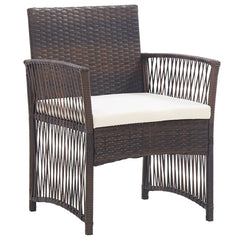 Garden Chair Brown, Cream