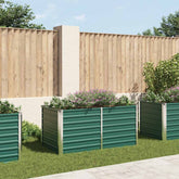 Raised Garden Bed Green Galvanized Steel 63.0 x 31.5 x 30.3 in
