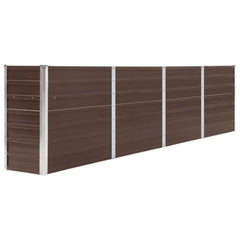 Raised Garden Bed Brown Galvanized steel Large Durable