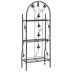 Plant Rack Black Powder-coated iron Medium Decorative Inlays