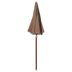 Garden Parasol Taupe Polyester, steel 70.9 in