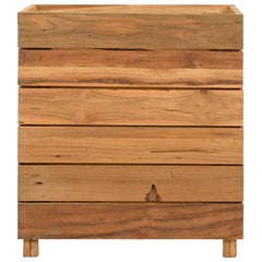 Raised Bed Varies with each piece Recycled teak wood, steel