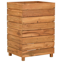 Raised Bed Natural Teak Recycled teak wood, steel Medium