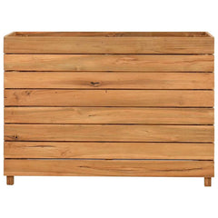 Raised Bed Natural wood Recycled teak wood, steel Large