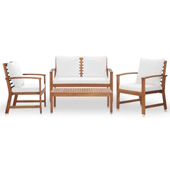 Garden Sofa Set Warm Brown Solid Acacia wood Medium Durable