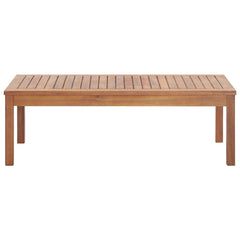 Garden Sofa Set Warm Brown Solid Acacia wood Medium Durable