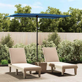 Garden Parasol Azure Blue Aluminium, Polyester 6.6 x 4.9 feet