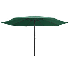 Garden Parasol Green Polyester, Metal Large Tiltable